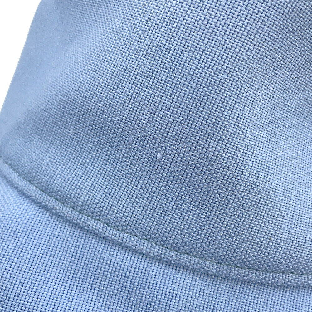 HERMES Hat Frog Size 57 Light Blue Hemp60% Cotton38% Polyurethane2%