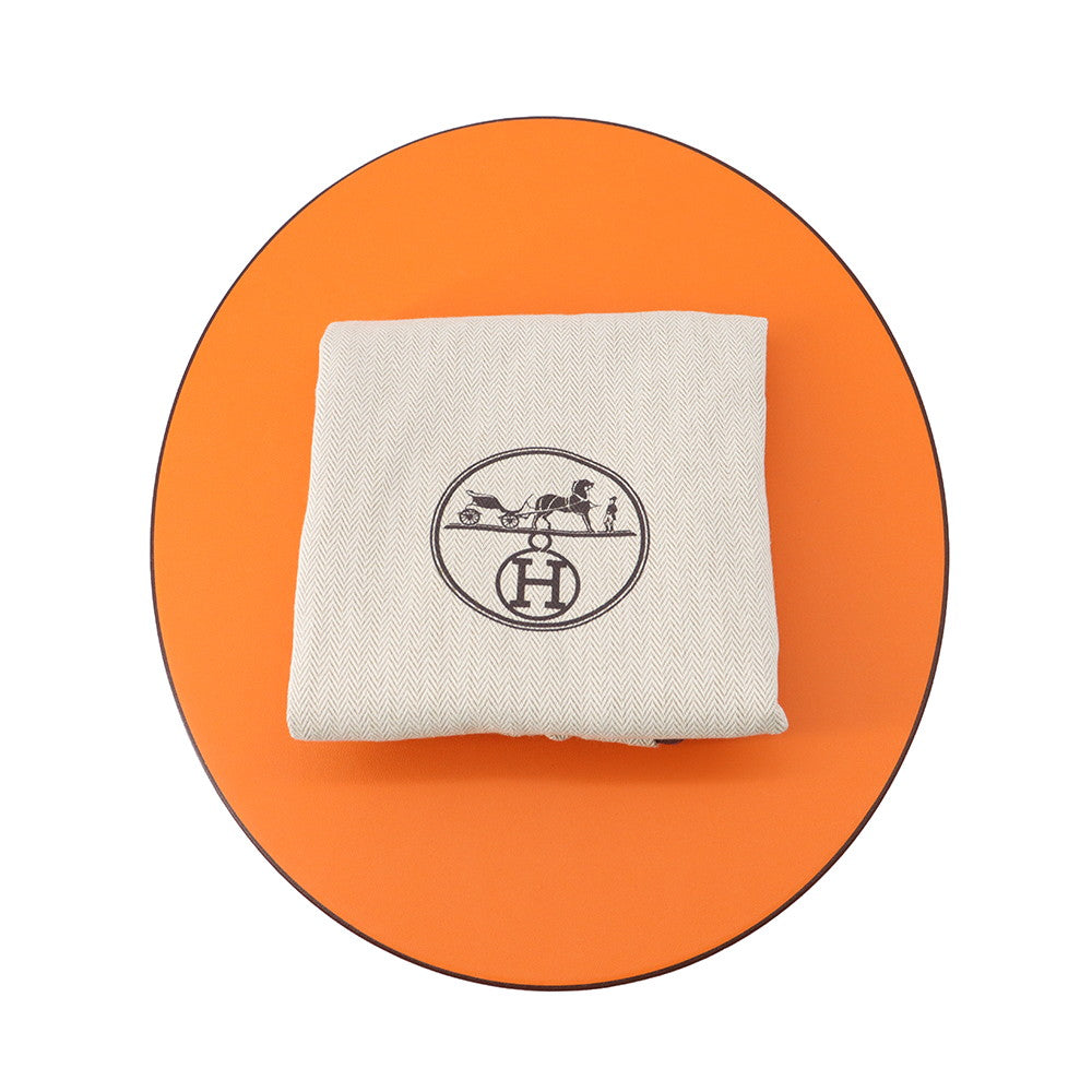 HERMES Hat Frog Size 57 Light Blue Hemp60% Cotton38% Polyurethane2%