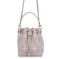 LOUIS VUITTON Nanonoe Bloom GrayM14224 Monogram Empreinte Leather