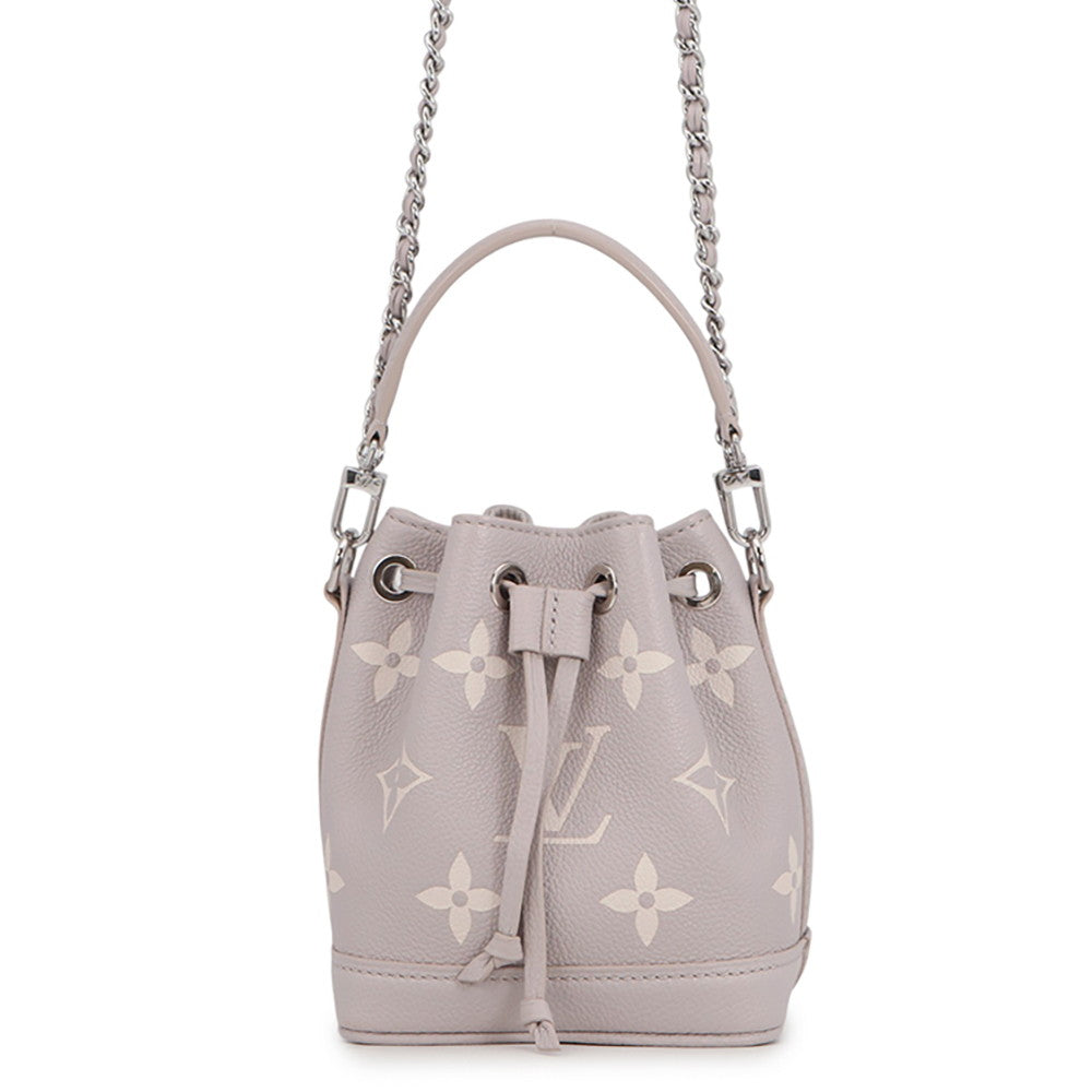 LOUIS VUITTON Nanonoe Bloom GrayM14224 Monogram Empreinte Leather