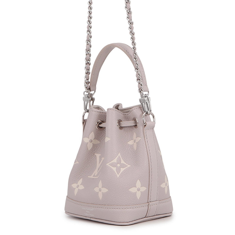 LOUIS VUITTON Nanonoe Bloom GrayM14224 Monogram Empreinte Leather