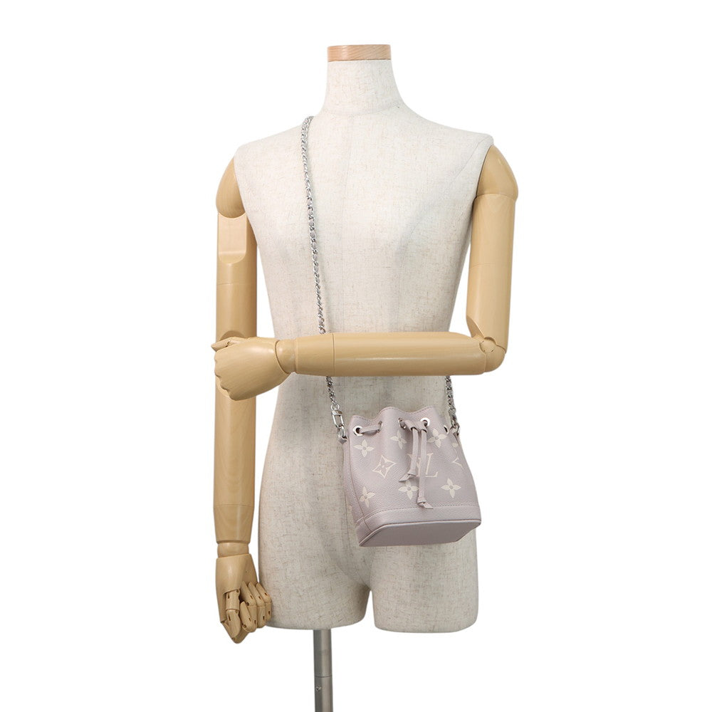 LOUIS VUITTON Nanonoe Bloom GrayM14224 Monogram Empreinte Leather