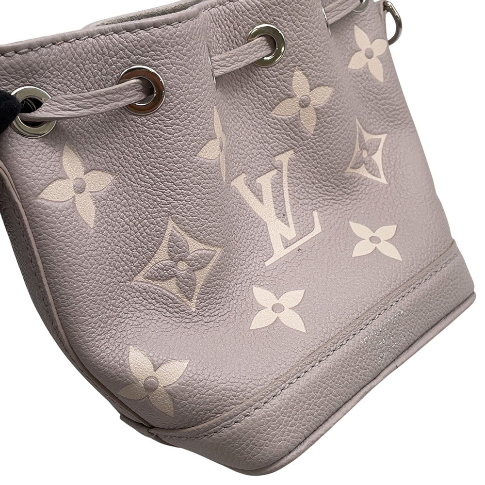 LOUIS VUITTON Nanonoe Bloom GrayM14224 Monogram Empreinte Leather
