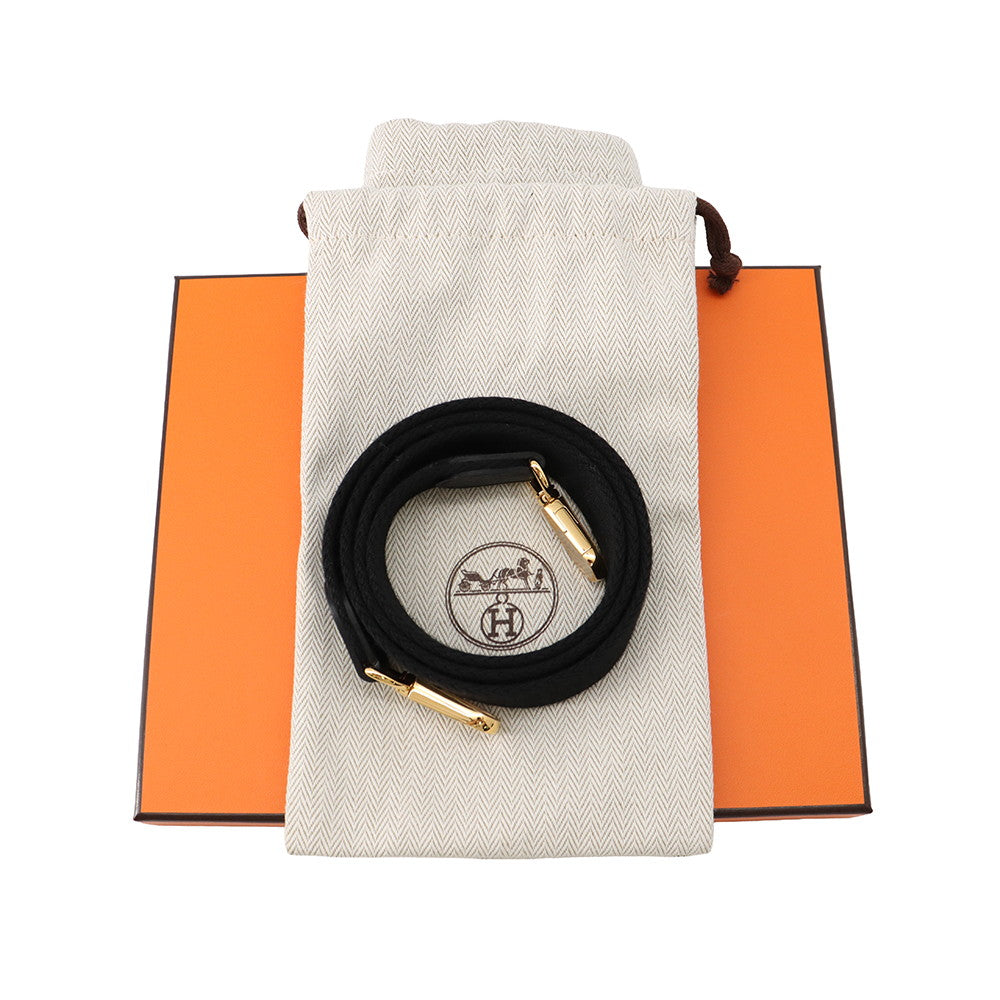 HERMES Evelyne Short Black Taurillon Clemence Size TPM