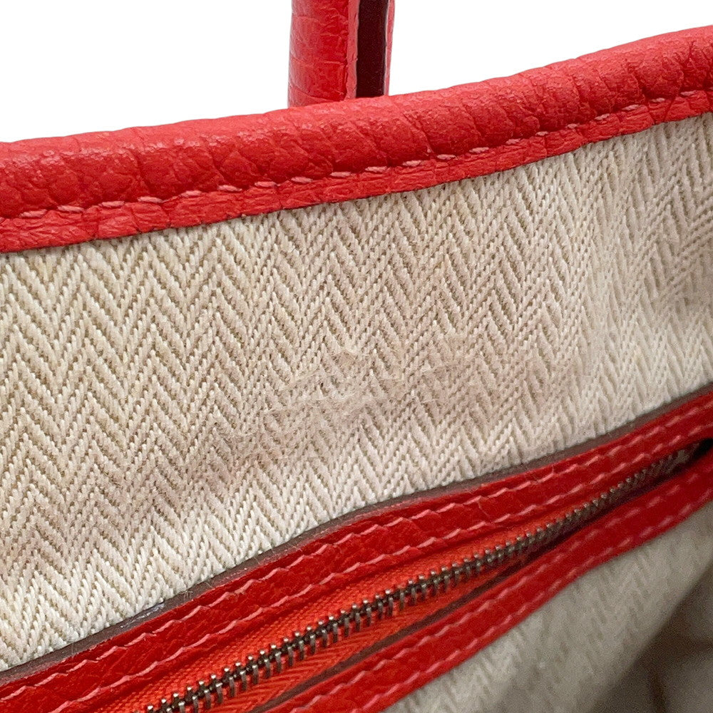 HERMES Garden Party Rouge Pivoine Negonda Leather Size PM