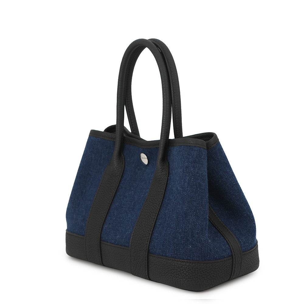 HERMES Neo Garden Denim Fonce Denim Fonce Negonda Leather Denim