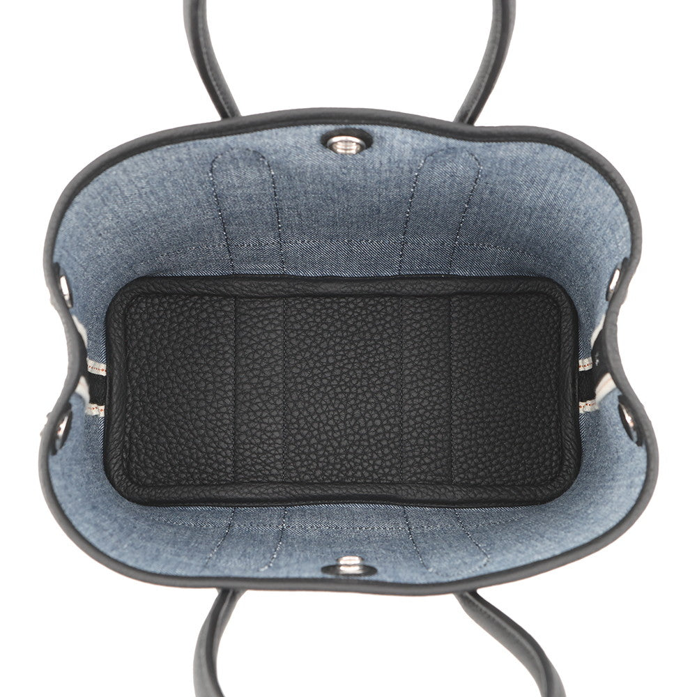 HERMES Neo Garden Denim Fonce Denim Fonce Negonda Leather Denim