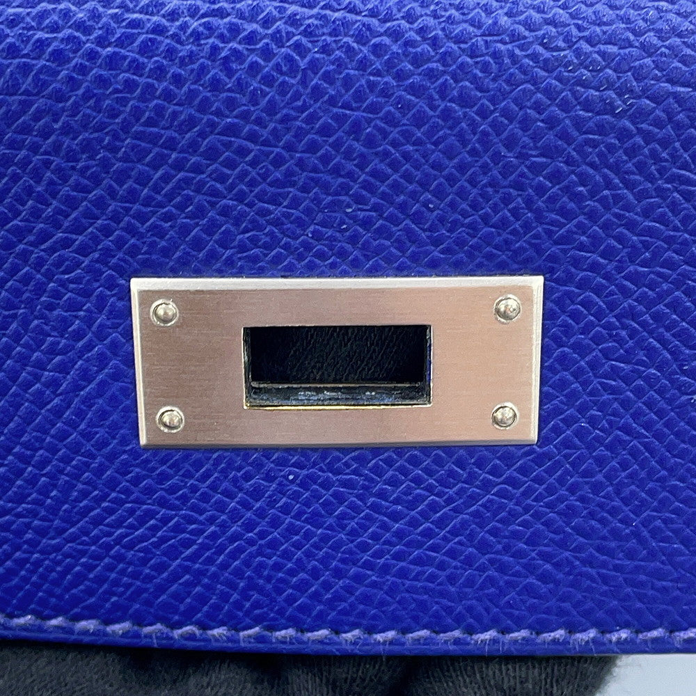 HERMES Kelly Sellier Blue Electric Epsom Size 28