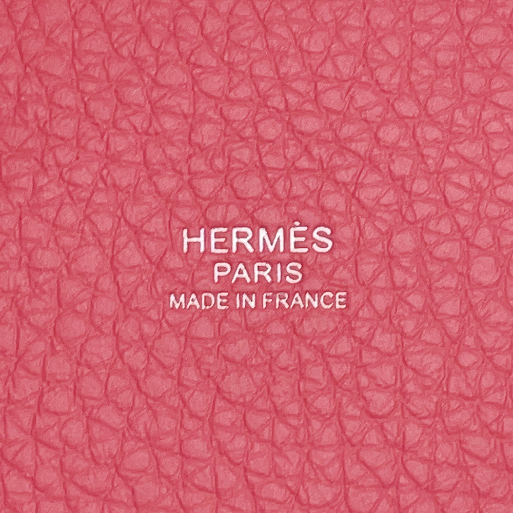 HERMES Picotin Lock Rose Azalee Taurillon Clemence Size PM