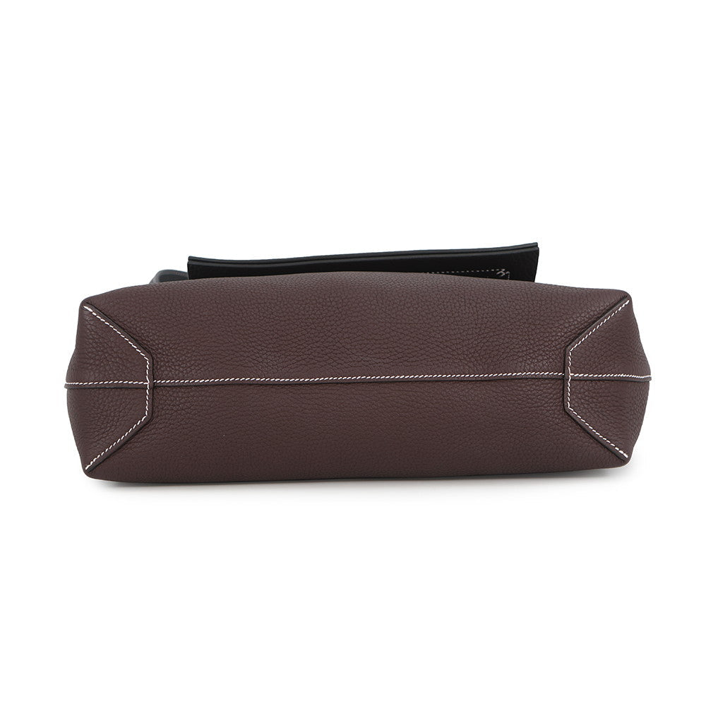 HERMES Cabas Sellier RougeSellier/Caban Taurillon Clemence Size 31