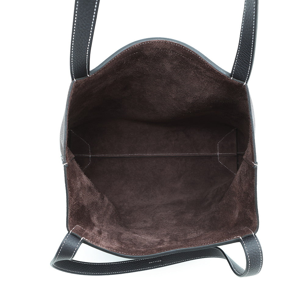 HERMES Cabas Sellier RougeSellier/Caban Taurillon Clemence Size 31