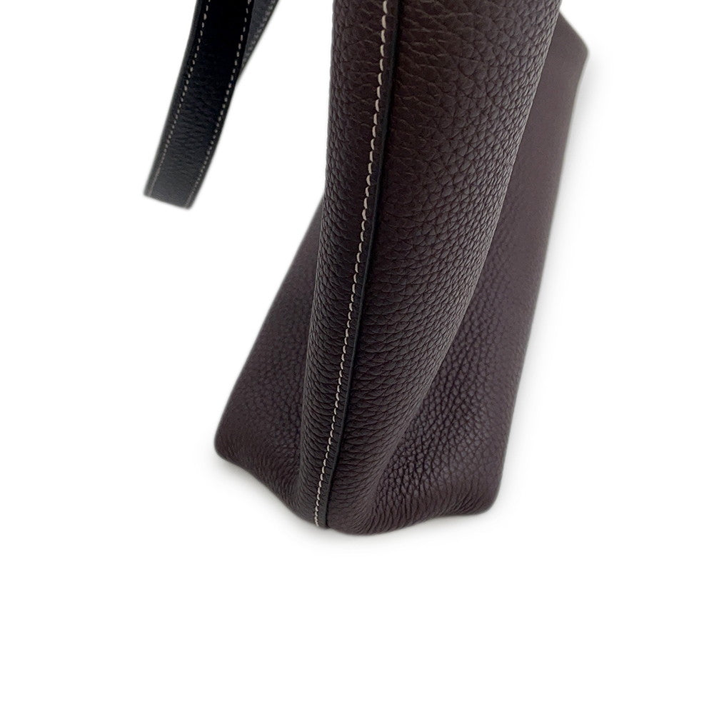 HERMES Cabas Sellier RougeSellier/Caban Taurillon Clemence Size 31