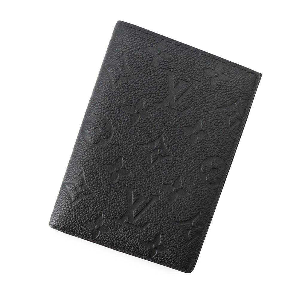 LOUIS VUITTON Passport Cover NM NoirM63914 Monogram Empreinte Leather