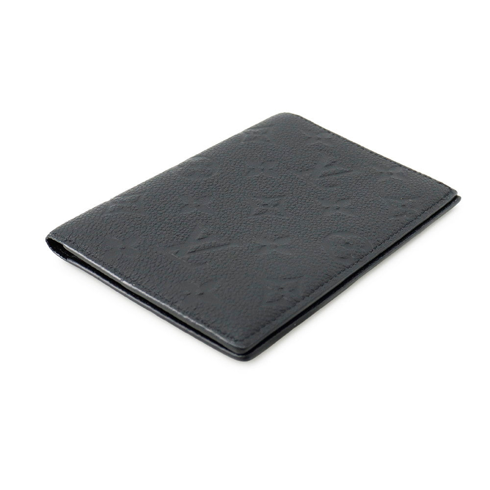 LOUIS VUITTON Passport Cover NM NoirM63914 Monogram Empreinte Leather