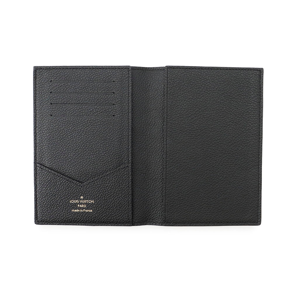 LOUIS VUITTON Passport Cover NM NoirM63914 Monogram Empreinte Leather