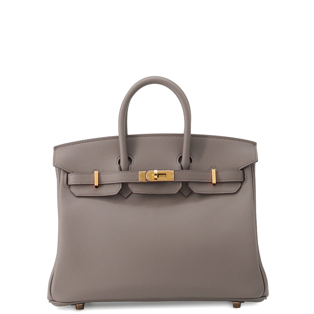 HERMES Birkin Etain Swift Leather Size 25