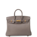 HERMES Birkin Etain Swift Leather Size 25