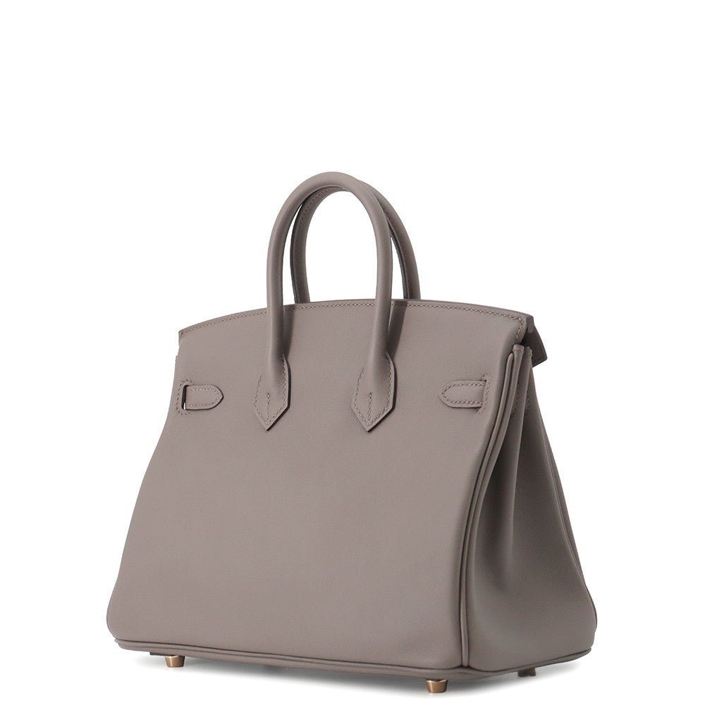 HERMES Birkin Etain Swift Leather Size 25