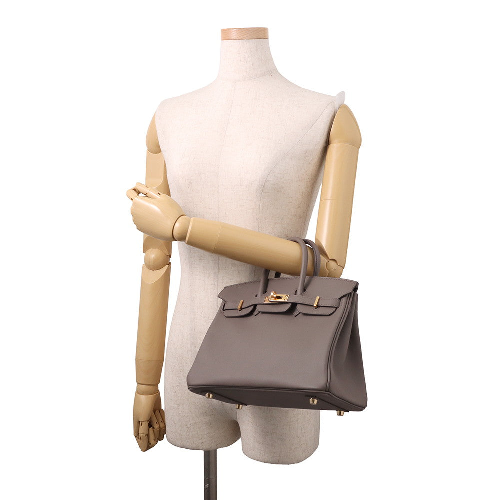 HERMES Birkin Etain Swift Leather Size 25