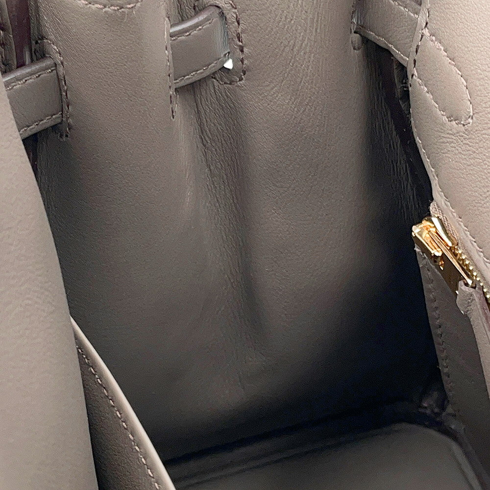 HERMES Birkin Etain Swift Leather Size 25