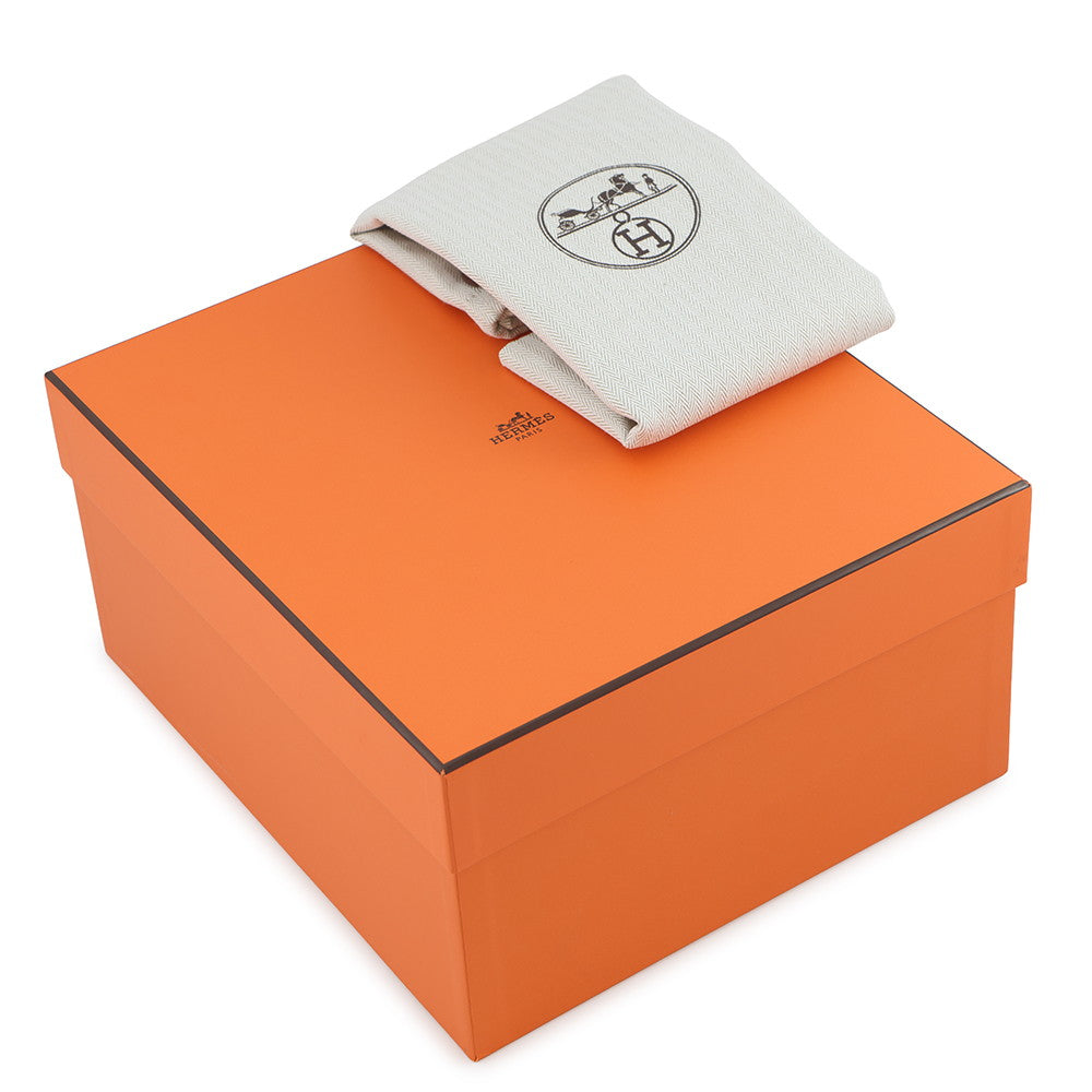 HERMES Neo Garden Chocolat Togo Leather Size 23
