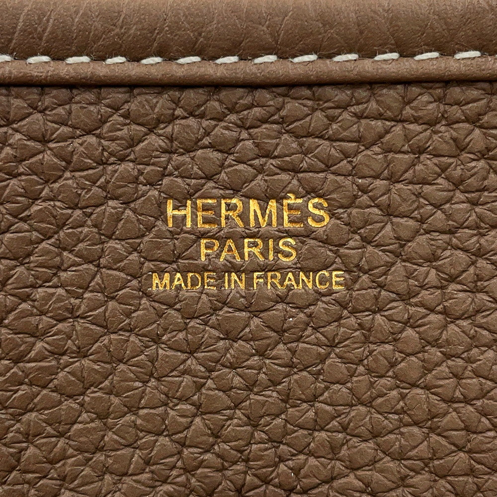 HERMES Evelyne3 Etoupe Taurillon Clemence Size PM