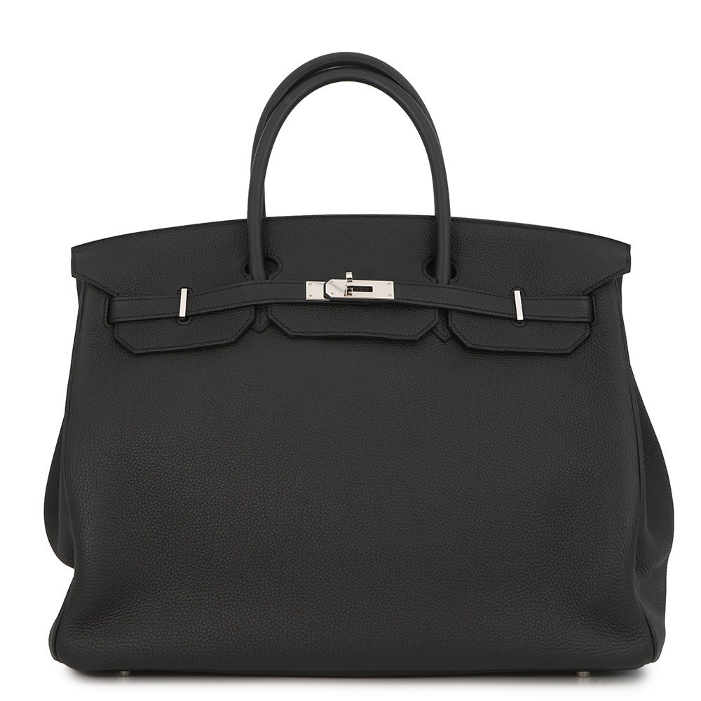HERMES Birkin Black Togo Leather Size 40