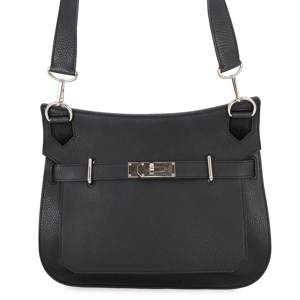 HERMES Jypsiere Black Taurillon Clemence Size 31
