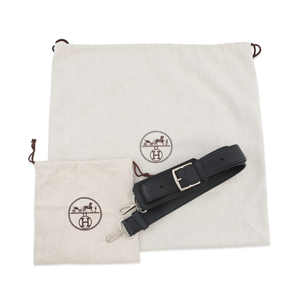 HERMES Jypsiere Black Taurillon Clemence Size 31
