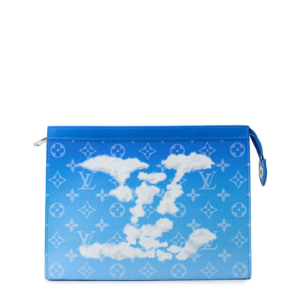 LOUIS VUITTON Pochette Voyage Blue/WhiteM45480 Monogram Clouds