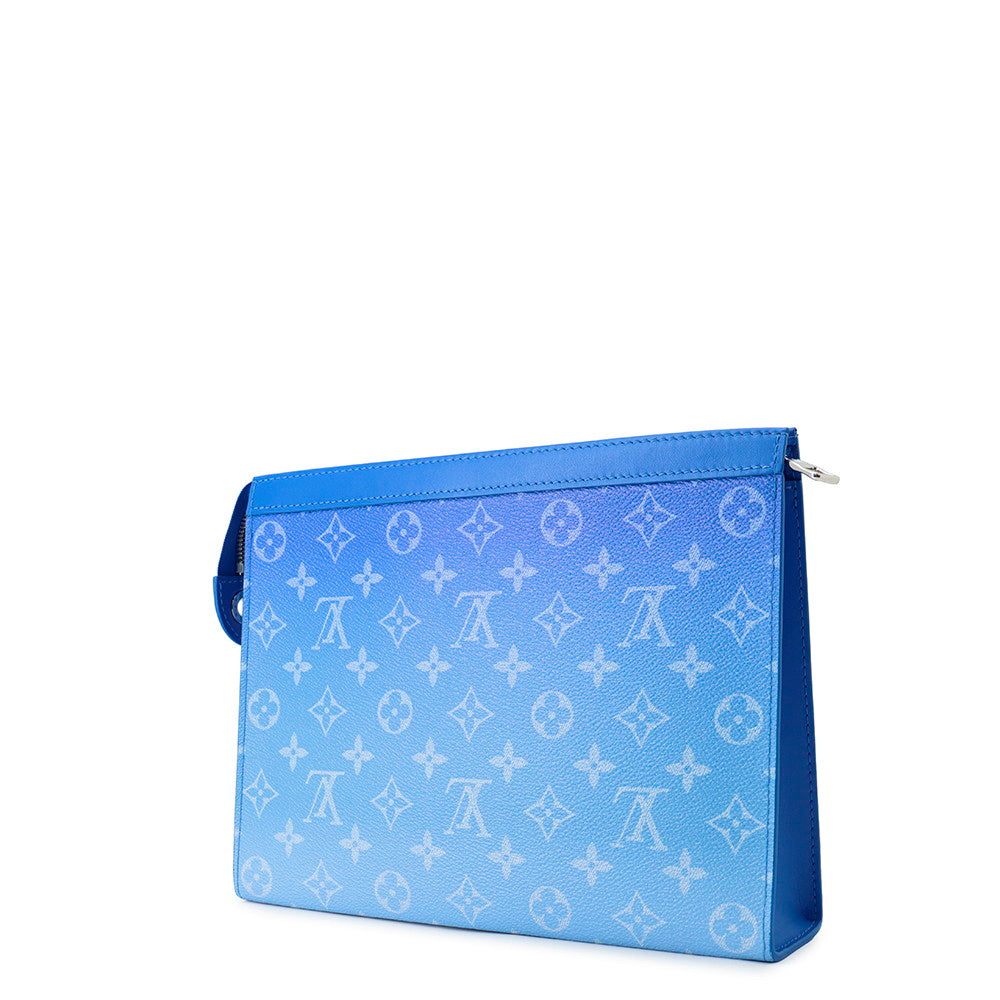 LOUIS VUITTON Pochette Voyage Blue/WhiteM45480 Monogram Clouds