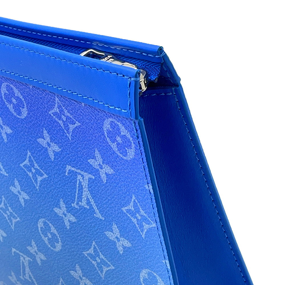 LOUIS VUITTON Pochette Voyage Blue/WhiteM45480 Monogram Clouds