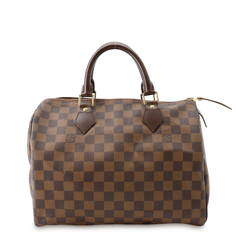 LOUIS VUITTON Speedy RedN41531 Damier Ebene Canvas Size 30