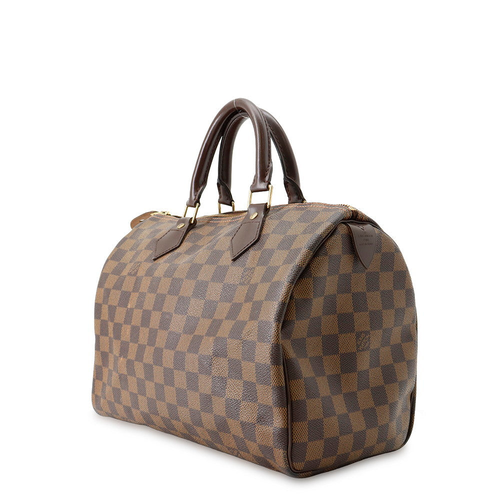 LOUIS VUITTON Speedy RedN41531 Damier Ebene Canvas Size 30