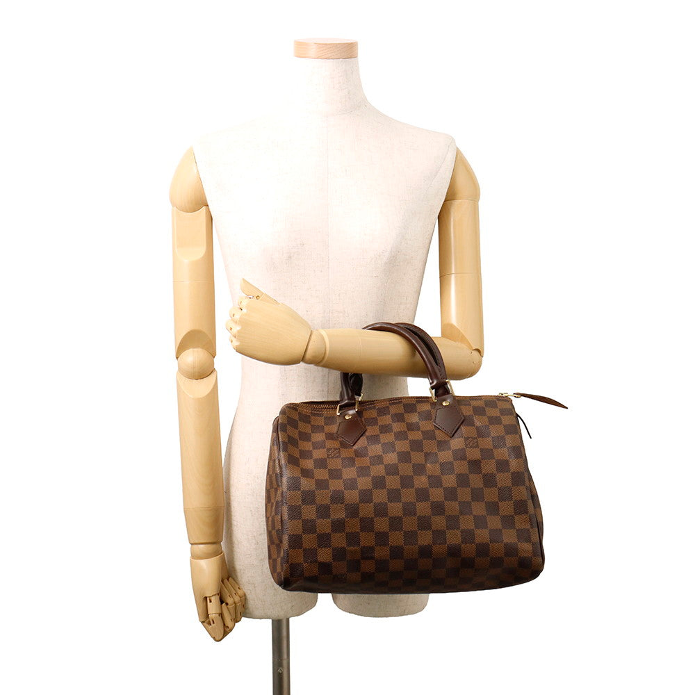 LOUIS VUITTON Speedy RedN41531 Damier Ebene Canvas Size 30