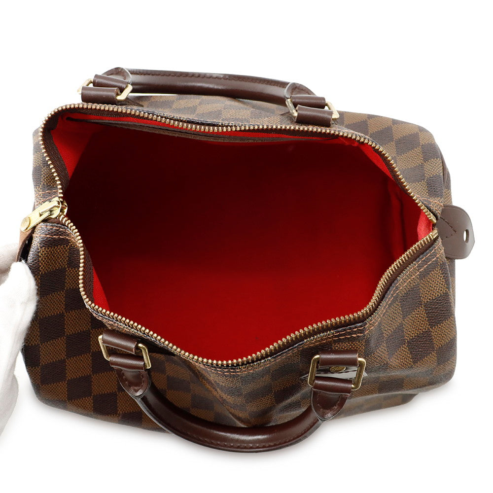 LOUIS VUITTON Speedy RedN41531 Damier Ebene Canvas Size 30