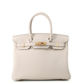 HERMES Birkin Craie Togo Leather Size 30