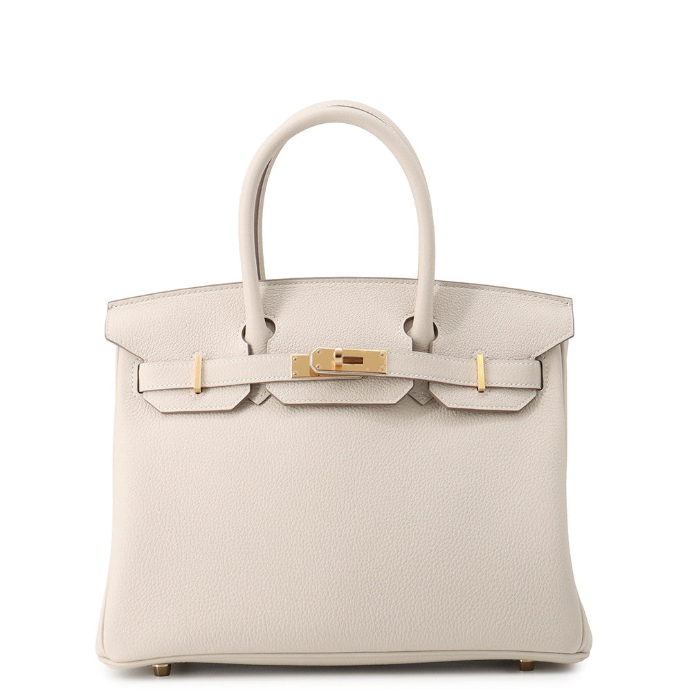 HERMES Birkin Craie Togo Leather Size 30