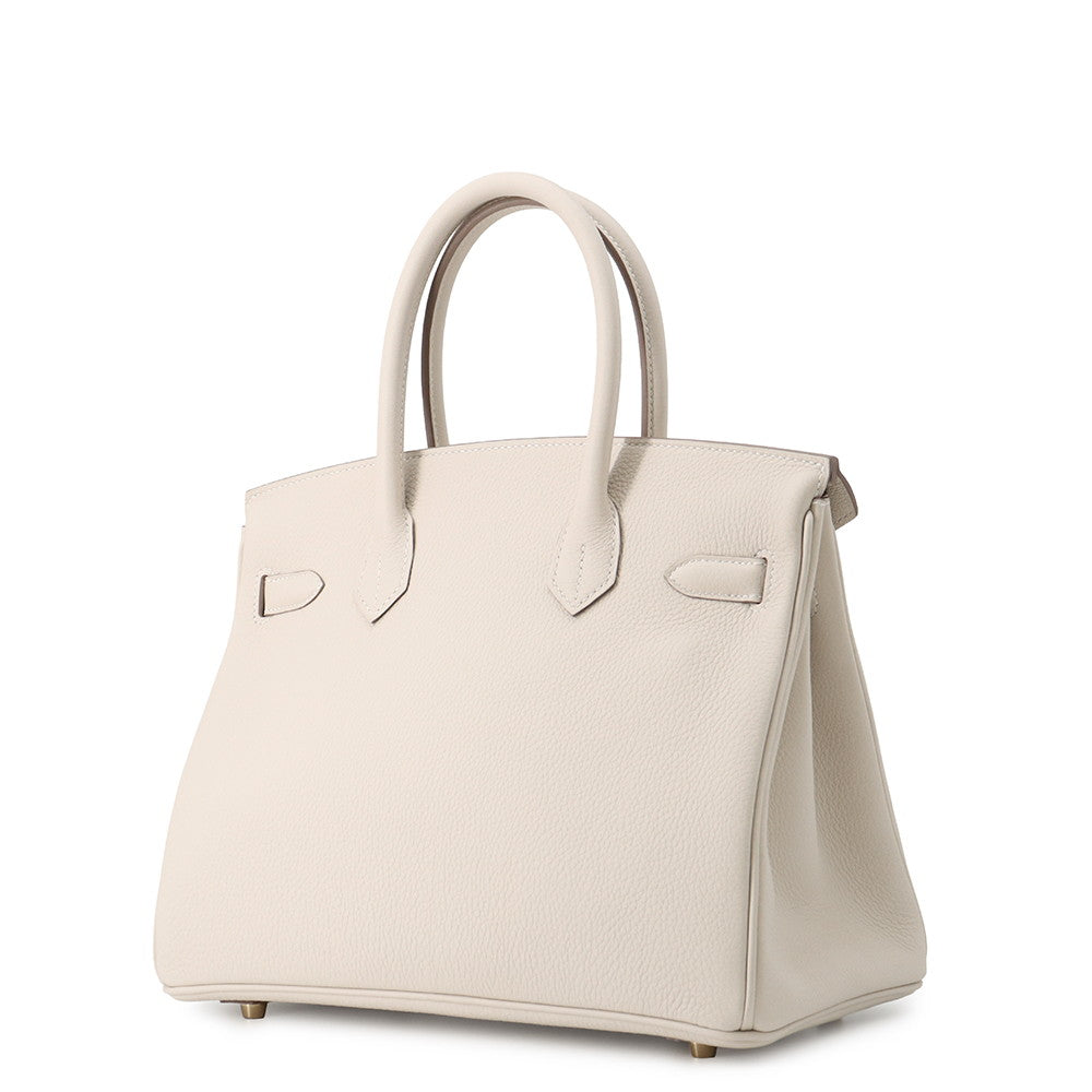 HERMES Birkin Craie Togo Leather Size 30
