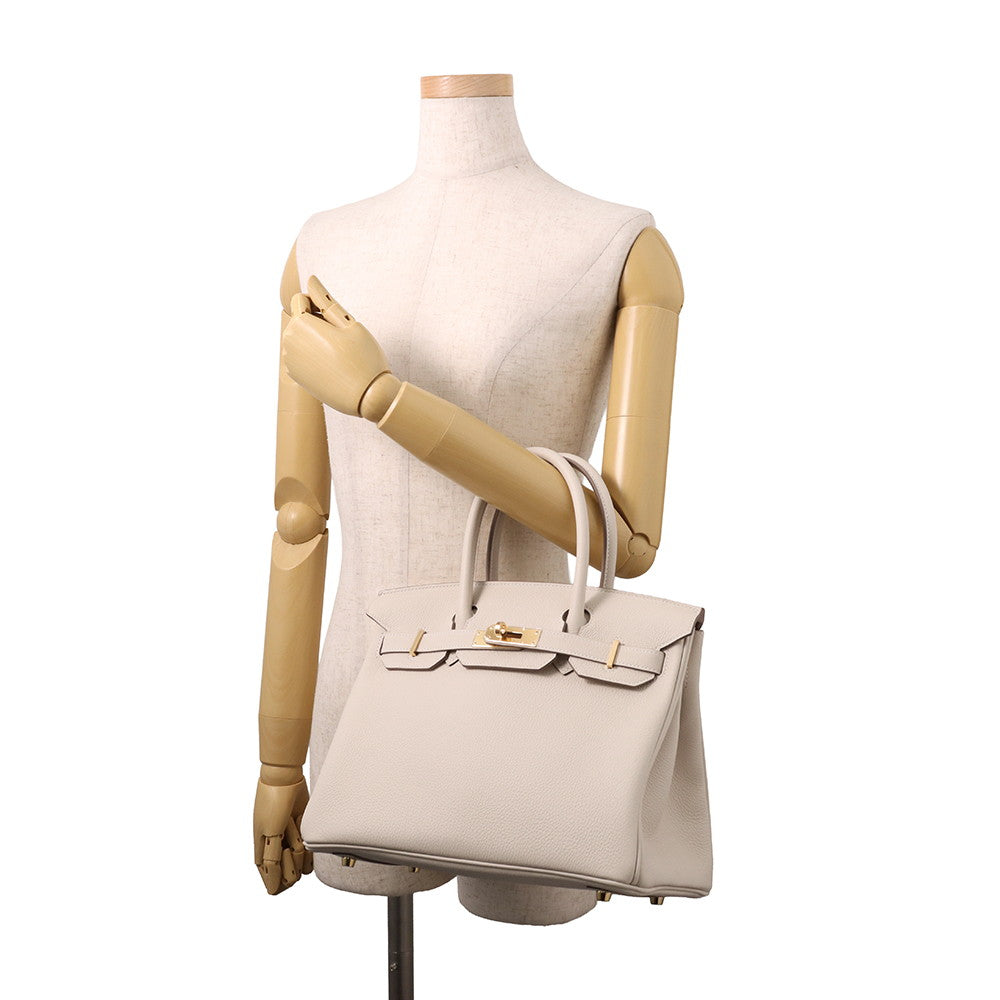 HERMES Birkin Craie Togo Leather Size 30