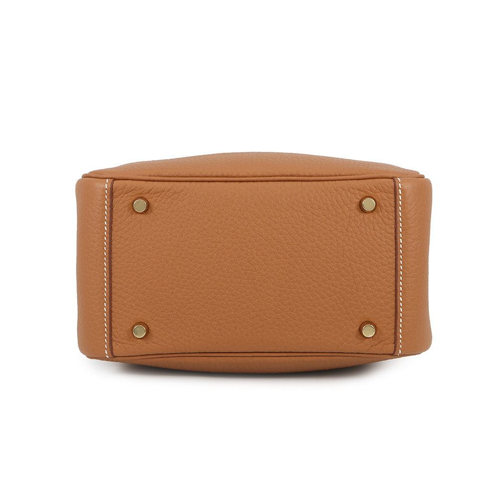 HERMES Lindy Gold Taurillon Clemence Size Mini