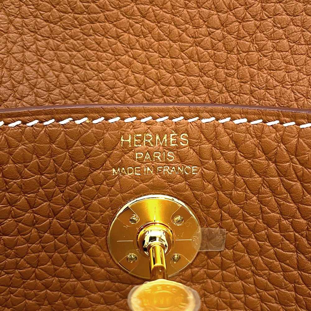 HERMES Lindy Gold Taurillon Clemence Size Mini