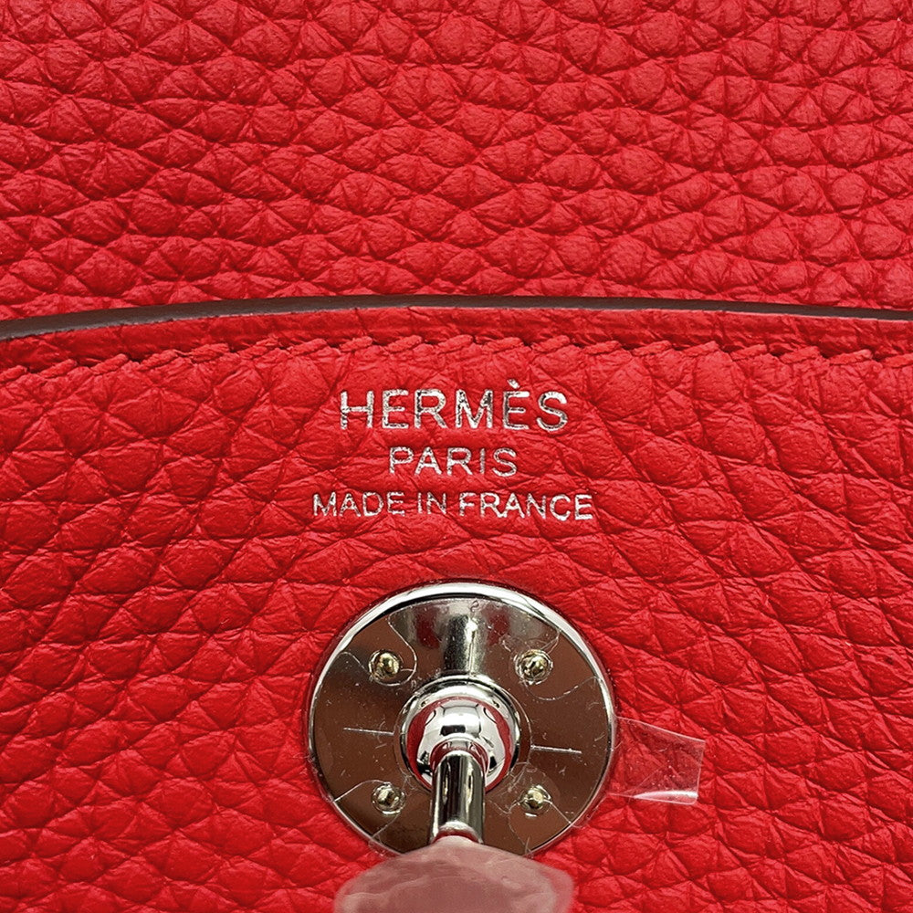 HERMES Lindy Rouge Ladue Taurillon Clemence Size Mini