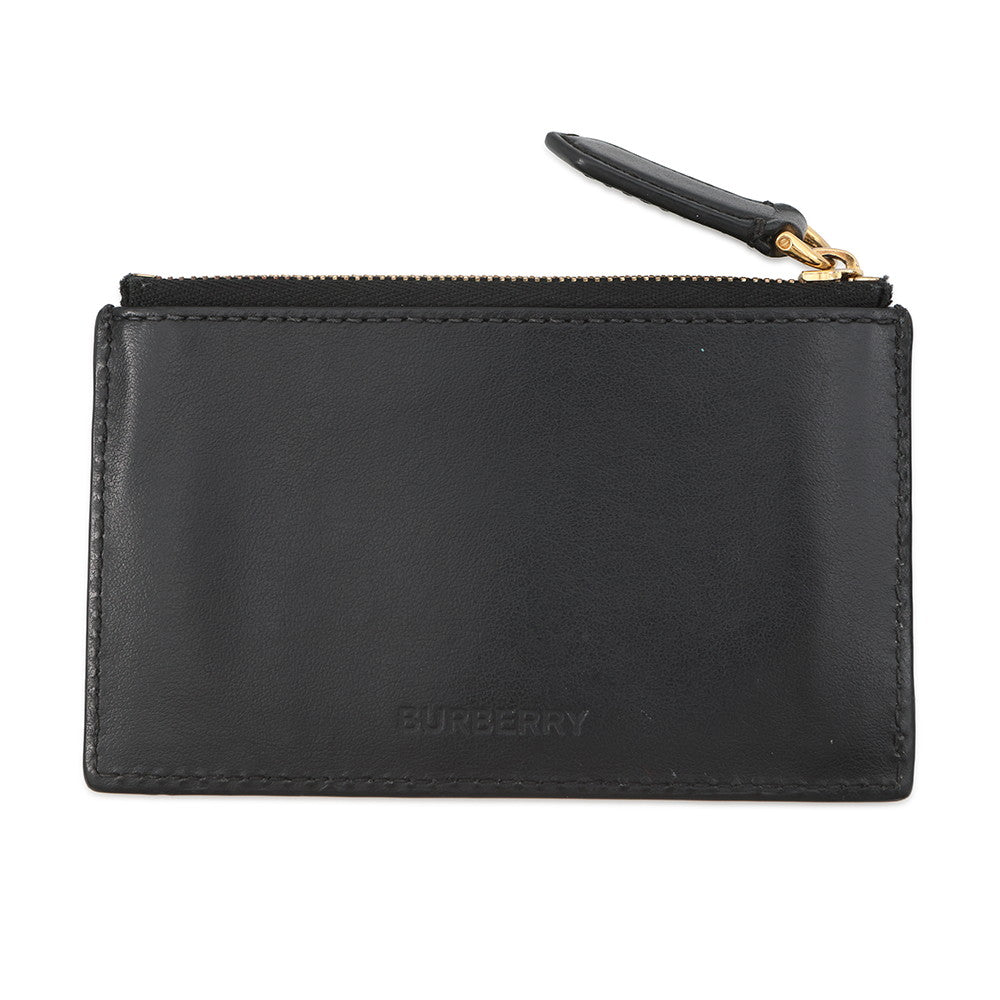 BURBERRY Fragment case Black Leather