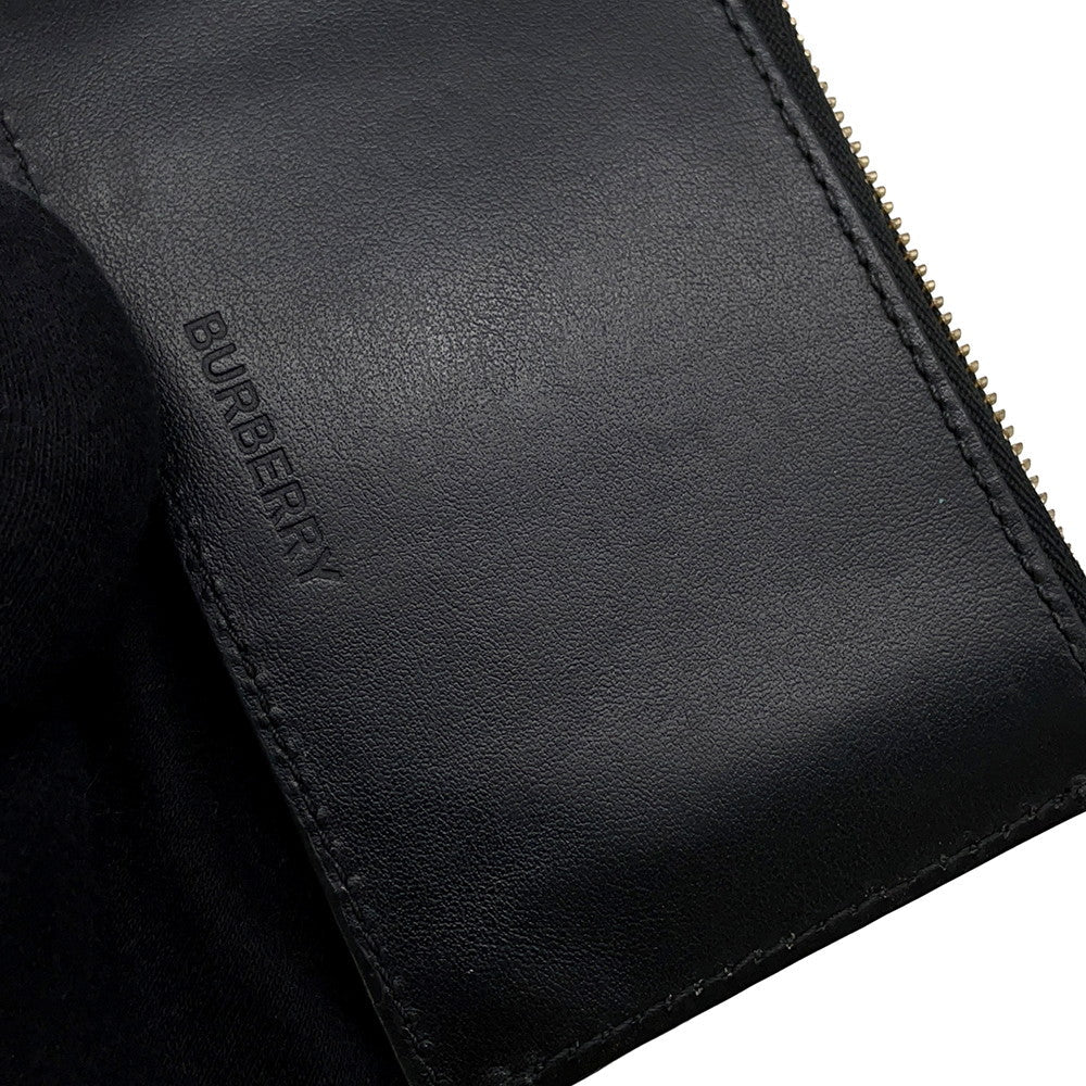 BURBERRY Fragment case Black Leather