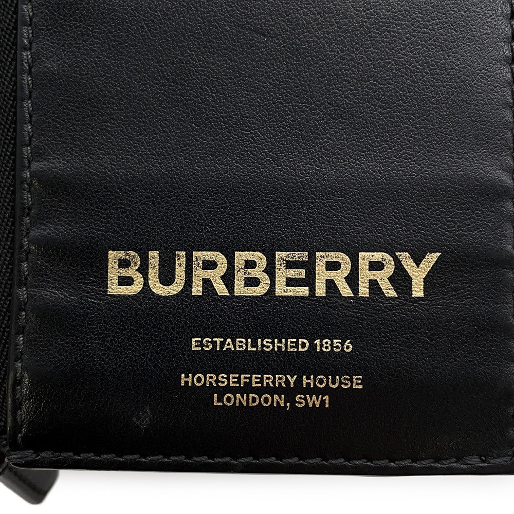 BURBERRY Fragment case Black Leather