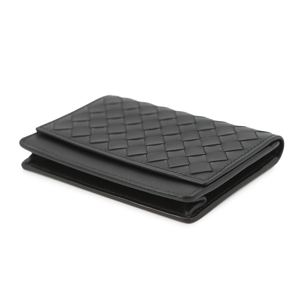 Bottega Veneta INTRECCIATO Card Case Black Leather