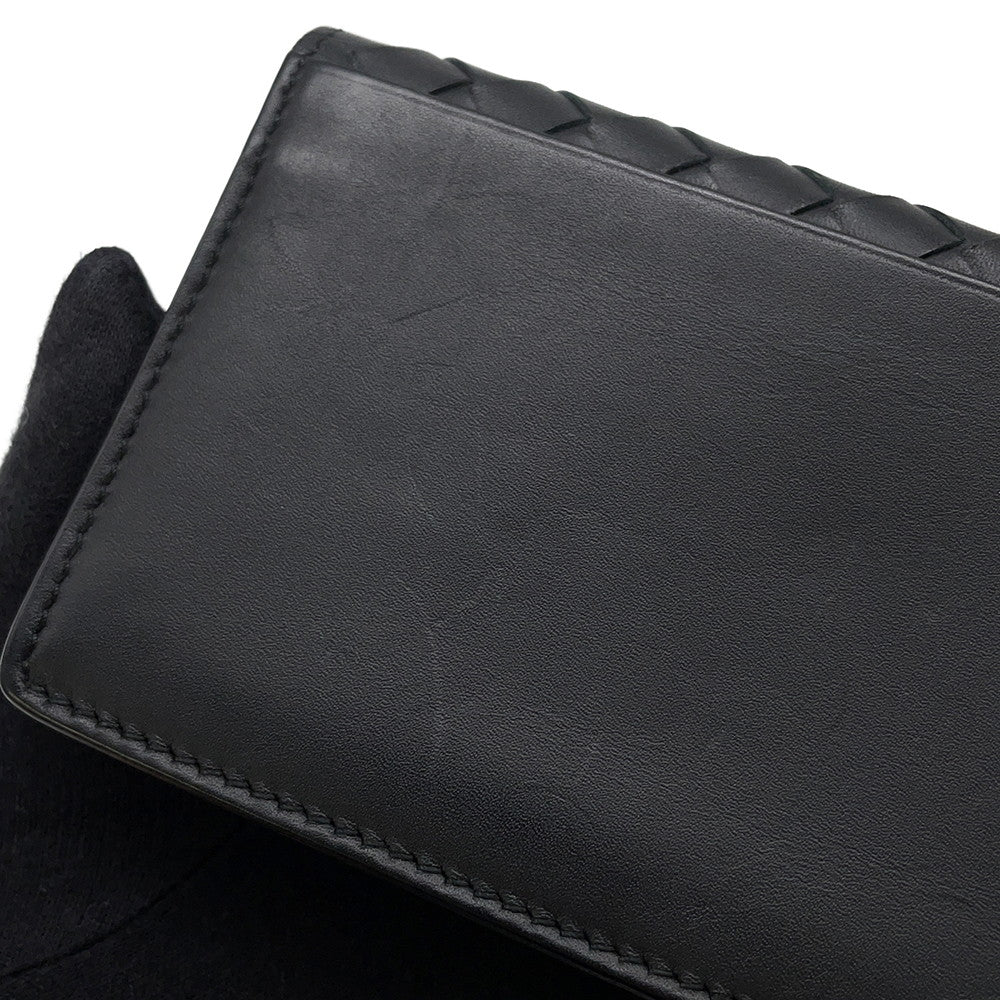 Bottega Veneta INTRECCIATO Card Case Black Leather