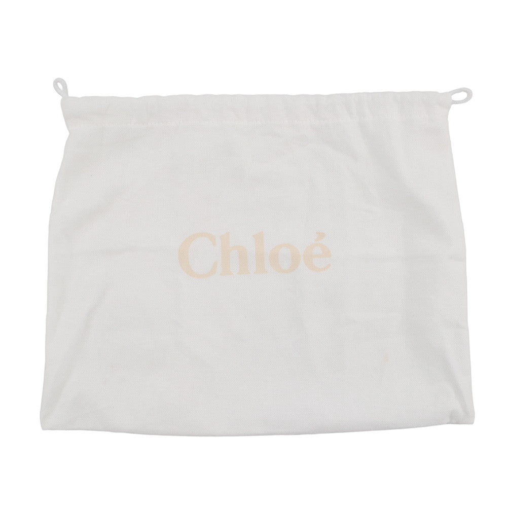 Chloe Woody 2WAYBag Beige/WhiteCHC22AP237I26101 Canvas Leather Size Mini