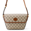 GUCCI GG Supreme Shoulder Bag Beige/Brown715767 GG Supreme Leather